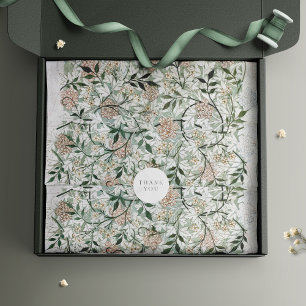 William Morris Sage Green Pattern Design Tissuepapier