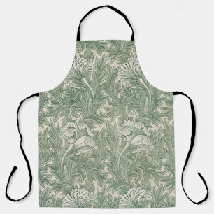 William Morris Saliegroene Tulp Patroon: Vintage Schort
