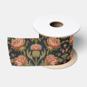 William Morris Schotse distel vintage bloemmotief Lint