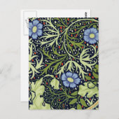 William Morris Seaweed Antiek Flower Briefkaart (Voorkant / Achterkant)