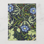 William Morris Seaweed Antiek Flower Briefkaart (Voorkant)