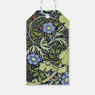 William Morris Seaweed Antiek Flower Cadeaulabel