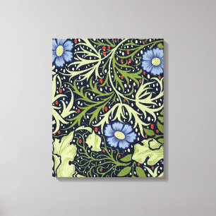 William Morris Seaweed Antiek Flower Canvas Afdruk