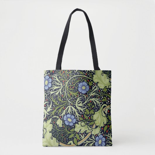 William Morris Seaweed Antiek Flower Draagtas (Voorkant)