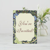 William Morris Seaweed Antiek Flower Kaart (Staand voorkant)