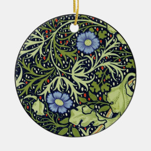 William Morris Seaweed Antiek Flower Keramisch Ornament
