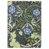 William Morris Seaweed Antiek Flower Klembord (Achterkant)