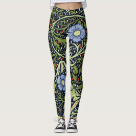 William Morris Seaweed Antiek Flower Leggings