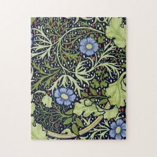 William Morris Seaweed Antiek Flower Legpuzzel