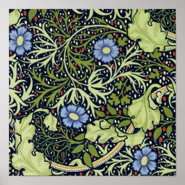 William Morris Seaweed Antiek Flower Poster