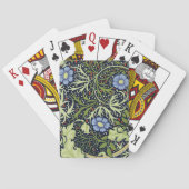 William Morris Seaweed Antiek Flower Speelkaarten (Achterkant)