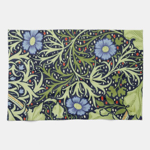 William Morris Seaweed Antiek Flower Theedoek