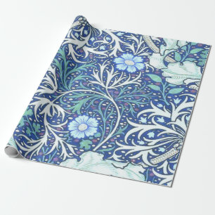 William Morris Seaweed Blue Pattern Cadeaupapier