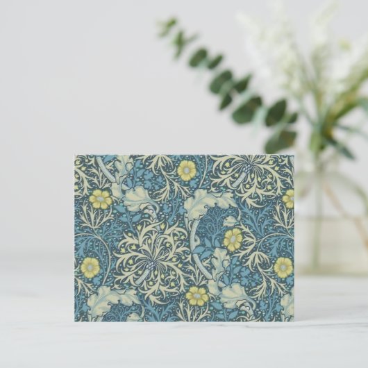 William Morris Seaweed Pattern Briefkaart (Staand voorkant)