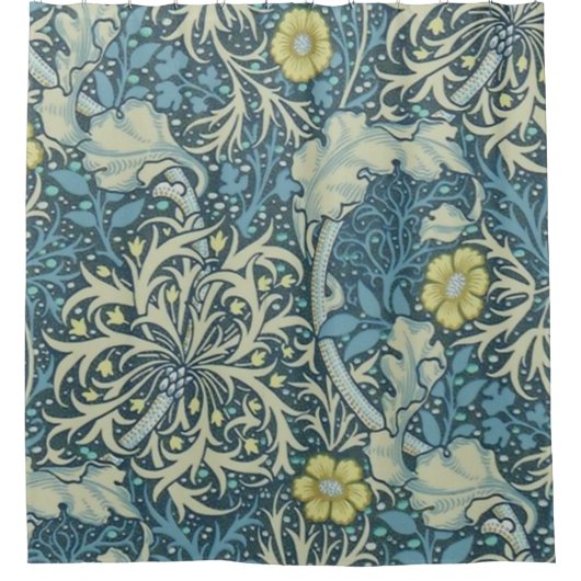 William Morris Seaweed Pattern Douchegordijn (Voorkant)