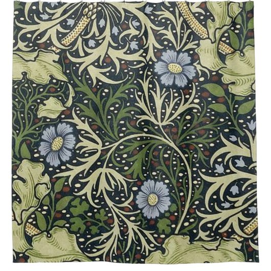 William Morris Seaweed Pattern Douchegordijn (Voorkant)
