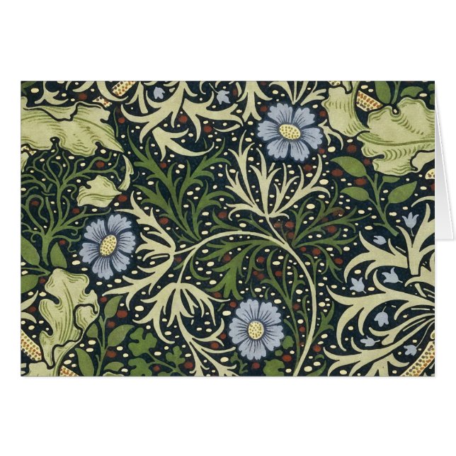 William Morris Seaweed Pattern Floral  Art (Voorkant Horizontaal)