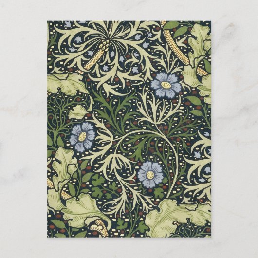 William Morris Seaweed Pattern Floral Art Briefkaart (Voorkant)