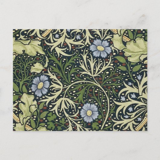 William Morris Seaweed Pattern Floral Art Briefkaart (Voorkant)
