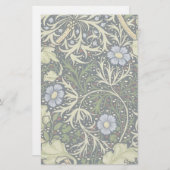 William Morris Seaweed Pattern Floral  Art Briefpapier (Voorkant / Achterkant)