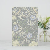 William Morris Seaweed Pattern Floral  Art Briefpapier (Staand voorkant)