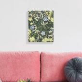 William Morris Seaweed Pattern Floral  Art Canvas Afdruk (Insitu (Woonkamer))