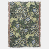 William Morris Seaweed Pattern Floral  Art Deken (Voorkant Verticaal)