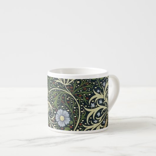 William Morris Seaweed Pattern Floral  Art Espresso Kop (Voorkant rechts)