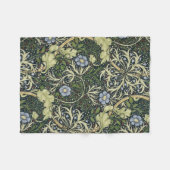 William Morris Seaweed Pattern Floral  Art Fleece Deken (Voorkant (Horizontaal))