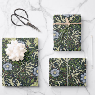 William Morris Seaweed Pattern Floral  Art Inpakpapier Vel