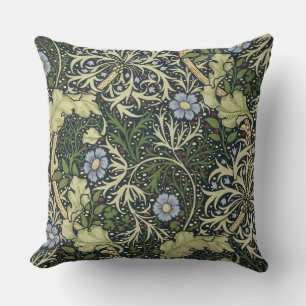 William Morris Seaweed Pattern Floral  Art Kussen