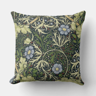 William Morris Seaweed Pattern Floral  Art Kussen