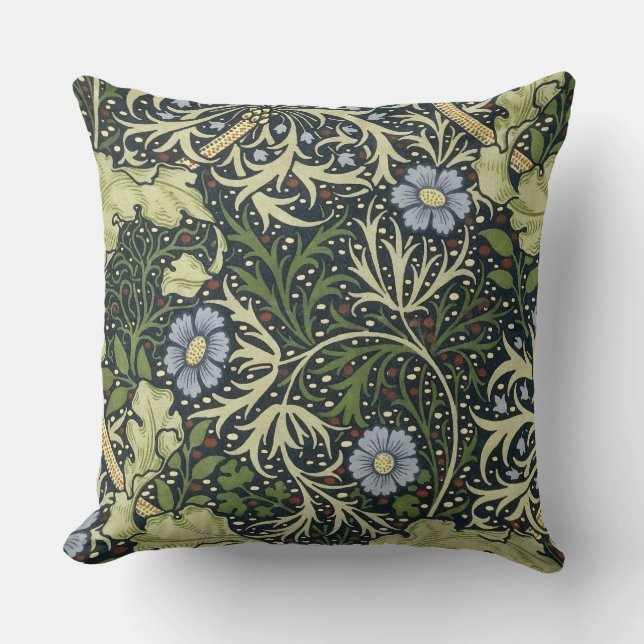 William Morris Seaweed Pattern Floral  Art Kussen (Voorkant)
