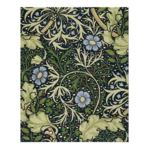William Morris Seaweed Pattern Floral Art Perfect Poster
