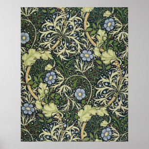 William Morris Seaweed Pattern Floral Art Poster