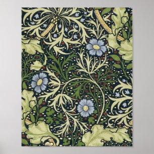 William Morris Seaweed Pattern Floral Art Poster