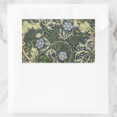 William Morris Seaweed Pattern Floral Art Rechthoekige Sticker (Tas)