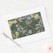 William Morris Seaweed Pattern Floral Art Rechthoekige Sticker (Envelop)