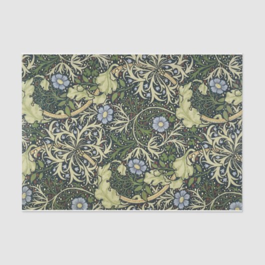 William Morris Seaweed Pattern Floral  Art Tissuepapier (Voorkant)