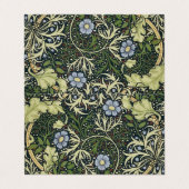 William Morris Seaweed Pattern Floral  Art Visitekaartjes (Buitenkant ongevouwen)
