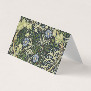 William Morris Seaweed Pattern Floral Art Visitekaartjes
