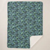 William Morris Seaweed Pattern Sherpa Deken (Voorkant)