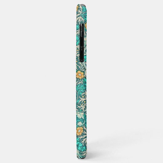  William Morris Seaweed Pattern Turquoise Case-Mate iPhone Case (Achterkant/links)