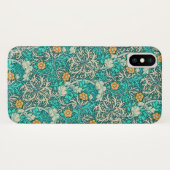  William Morris Seaweed Pattern Turquoise Case-Mate iPhone Case (Achterkant (horizontaal))