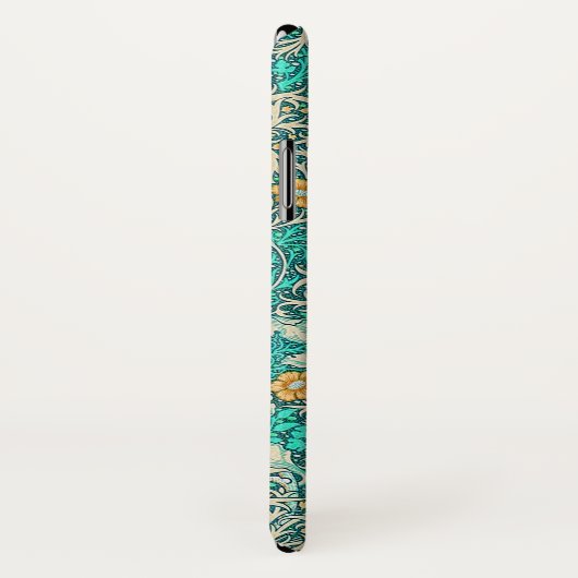 William Morris Seaweed Pattern Turquoise Case-Mate iPhone Case (Achterkant / rechts)