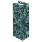 William Morris Seaweed Pattern Wijn Cadeautas (Achterkant Gekanteld)