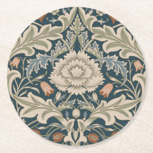 William Morris Severn Bloementuin Bloemen Classic Ronde Kartonnen Onderzetter