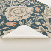 William Morris Severn Bloementuin Bloemen Classic Sherpa Deken (3/4)