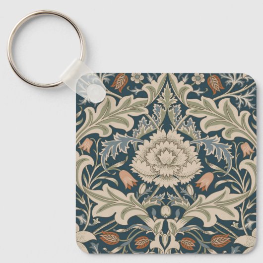 William Morris Severn Bloementuin Bloemen Classic Sleutelhanger (Voorkant)