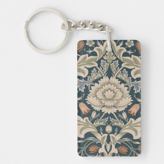William Morris Severn Bloementuin Bloemen Classic Sleutelhanger (Voorkant)